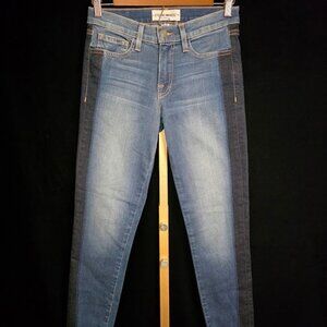 NWT Etienne Marcel Women Two Tone Skinny Jeans 27